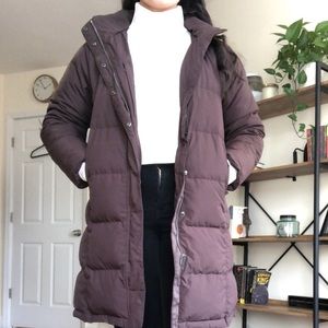Brown L L Bean Winter Coat